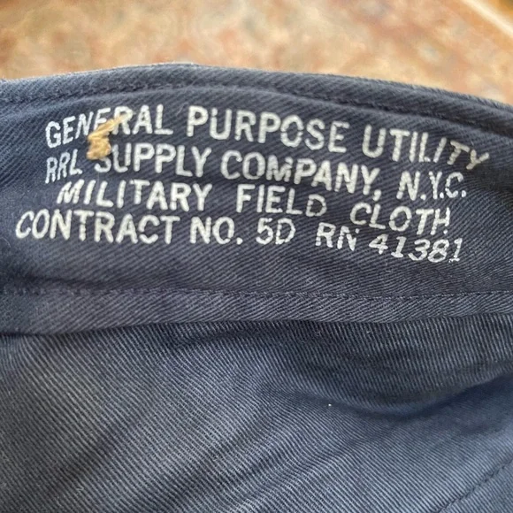 RRL Officer Short In Navy - Picture 4 of 8